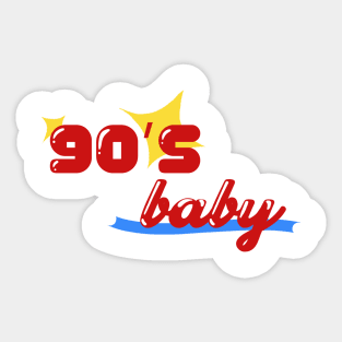 90's back Sticker